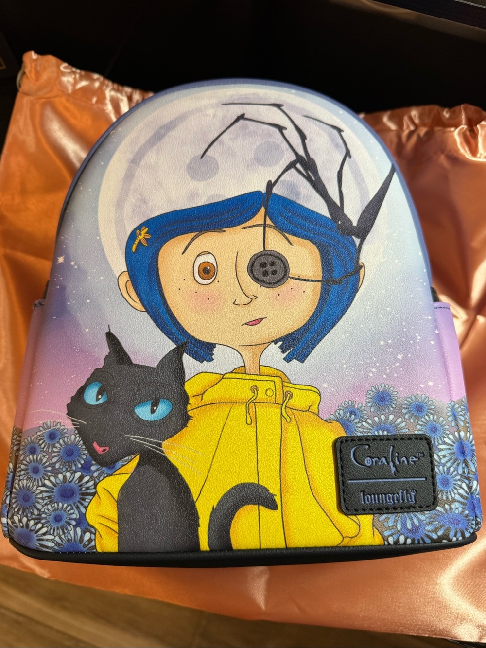 Loungefly Purple & Blue Coraline-Inspired Mini Backpack